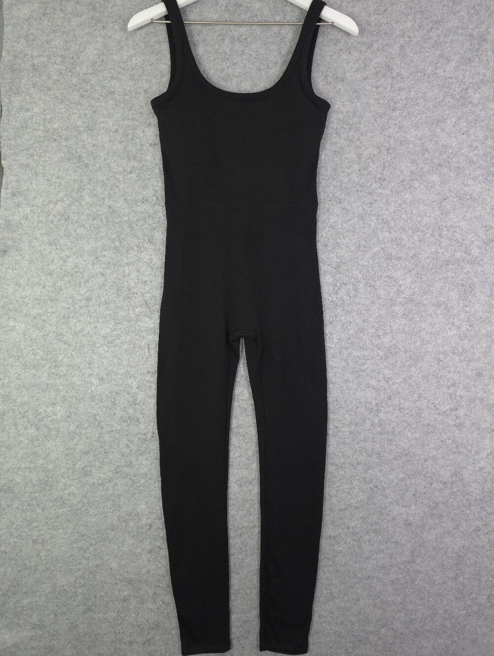 VUORI Halo Essential Jumpsuit Tank Builtin Bra Sz Small Black Heather - Picture 3 of 9